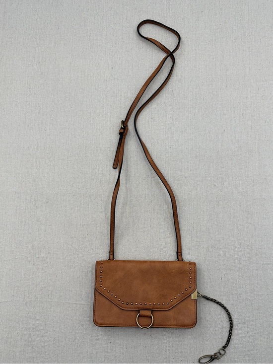 DV by Dolce Vita Handbags - DV Classic Brown Crossbody Bag with Stud Detail
